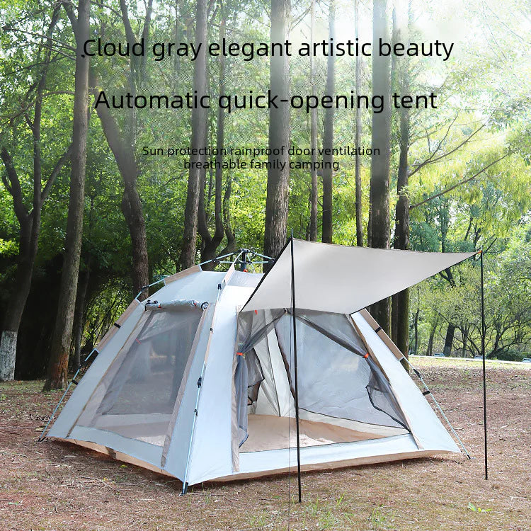 Automatic 3-4 Person Beach Camping Tent, Waterproof