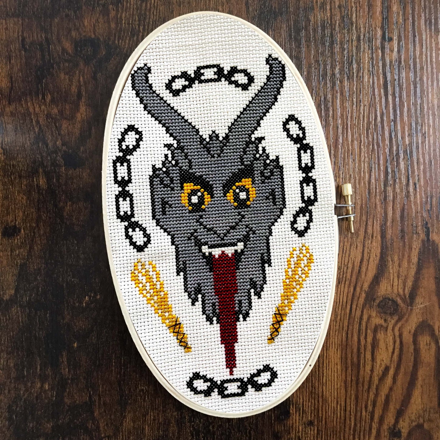 Krampus Counted Cross Stitch DIY KIT-2