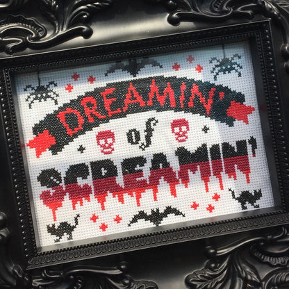 Dreamin' of Screamin' Counted Cross Stitch DIY KIT-0
