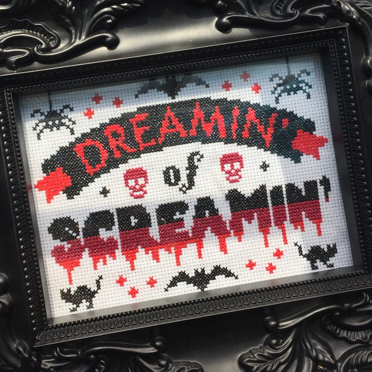 Dreamin' of Screamin' Counted Cross Stitch DIY KIT-0