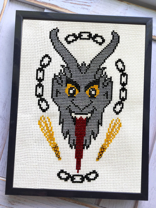 Krampus Counted Cross Stitch DIY KIT-0
