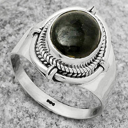 Natural Nuummite Ring size-8 R-1539 SDR170421-2