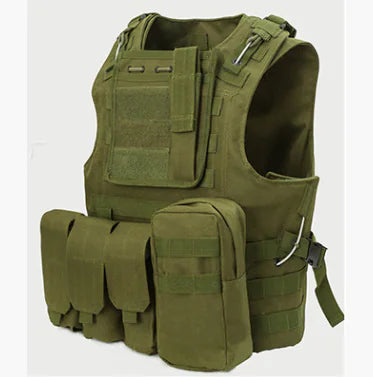 Amphibious Tactical Vest with Multi-Function Carabiner